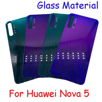 Качеството АААА За Huawei Nova 5 Задната част на Кутията на Батерията, С Корпус на Обектива на Камерата Резервни Части За Корпуса на