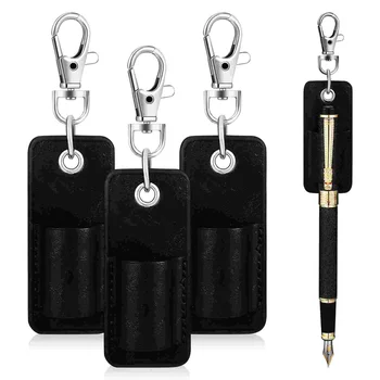 Държач за дръжка от изкуствена кожа, ретро-ключодържател за ключове, джоб за химикалки, ключодържател за притежателя на икона или удар дантела