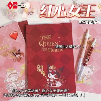 15шт Записная Награда Sanrio Queen of Hearts с Висока номинална стойност от A5Notebook Сладко Cinnamoroll Mymelody Лимитированная серия Аниме-Преносим компютър