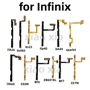 бутон за регулиране на силата на звука на ключа на захранването flex за Infinix iTA26 itviN3 its23 itp40 ita49 spark4 iTA60 CK6N BF6 ZB601KL BF7 CK7N