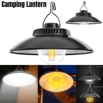Водоустойчив Къмпинг Светлини 2 Режима на 180/ 200lm LED Къмпинг Light USB Type-C Зареждане, Осветление на Палатката, Фенери с Кука за Туризъм