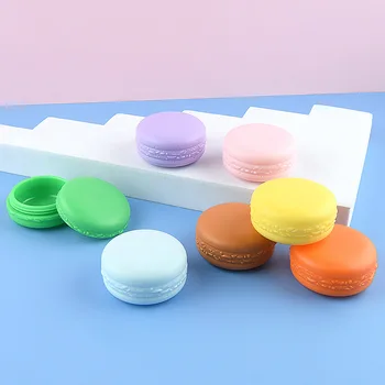 5 g 10 g Цветни пластмасови контейнери за крем за лице и около очи Macarons, червило, козметика, бутилка за многократна употреба за проби