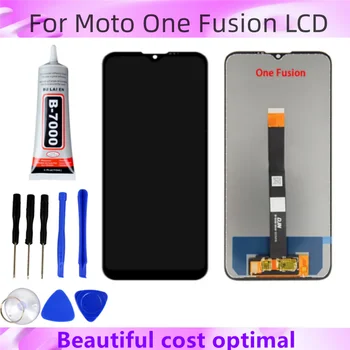 Оригиналът е за Motorola Moto One Fusion Дисплей Тъчпад Сензор Digiziter Заменен с нов, за да Moto One Fusion Plus LCD