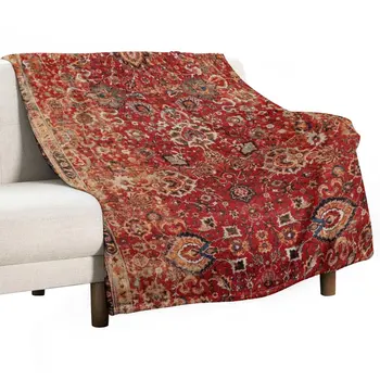 Афганистански килим от 17-ти век, каре с принтом, Декоративни Одеала за дивана, Голямо Меко одеало