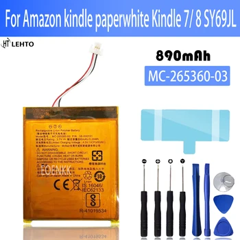 Преносимото Батерия 265360 за Amazon paperwhite Kindle 7 8 265360-03 58-000083 58-000151 890 mah + инструменти