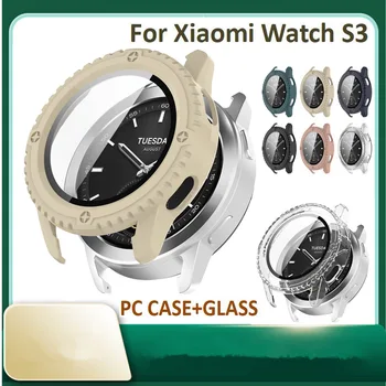 За xiaomi S3 Рамка Bezel Смарт гривна аксесоари PC Shell PMMA Защитни фолиа за екрана Калъф за xiaomi watch S3 Стъклена филм