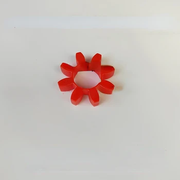 Свързване на главата на въздушен компресор, червена пластмасова възглавница, възглавница във формата на цвете сливи, осмоъгълна гумена буферна възглавница, гуменият пръстен