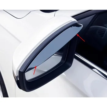 Подходящ е за Tesla Model X Model S на огледалото за обратно виждане дъждовна вежда, огледало за обратно виждане дъждовна щит rain protectio 1 двойка от органично стъкло