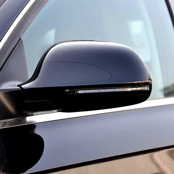 Капачка Огледало От Настоящия карбон За Audi A4 B8 A6 C6 A5 8T Q3 A3 8P Капачки на Страничните Огледала за обратно виждане S Line