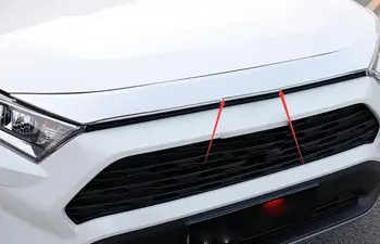 За Toyota Rav4 2019 2020 2021 Автомобилни аксесоари, Украса на капака на Двигателя Отрежете капак от неръждаема Стомана Промяна на външността YJ B