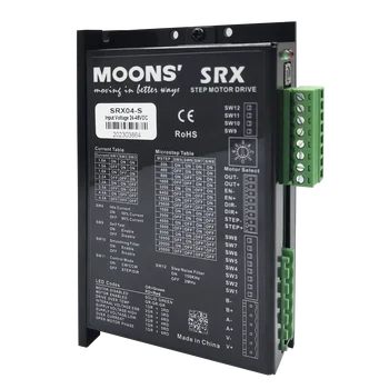 MOONS най-Новата версия на SRX04-S с двухфазным шаговым задвижване 4.5 a 24-48 В постоянен ток с микрошаговым шаговым двигател