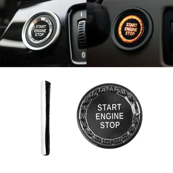 За Оригиналния капак бутон за включване Start Stop от ABS-пластмаса с кристали за E90 E91 E92 E93 E60 E84 E83 Автомобилни Резервни Аксесоари