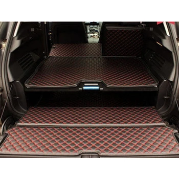 Висококачествени килими от изкуствена кожа Пълен комплект автомобилни постелки за багажник на Peugeot 3008 2015-2009 водоустойчив трайни подложки аксесоари за багажника