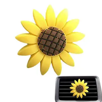 Авто дифузор Sunflower, вентилационна (противовакуумна) канална скоба Sunflower с отделение за ароматна карти, Автомобилни аксесоари, Sunflower, Освежители за въздух, Воздуховыпускной скоба за парфюми