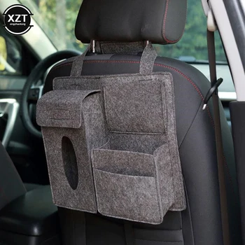 Органайзер за задната седалка на автомобила, мека чанта за съхранение, Мултифункционален джоб, универсален държач за вълнени одеяла, Салонные автоаксесоари