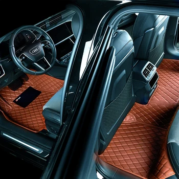 Луксозни кожени автомобилни стелки за Chevrolet Sonic 2013-2019, Център автоматична доставка, Аксесоари за интериорен дизайн, Килими, постелки за краката