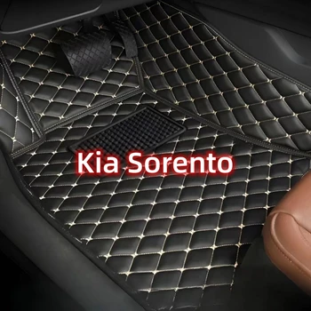Обичай автомобилни постелки за седалки на водача от 1 предмет за Kia Sorento 7 Seat 2009-2012 Cerato Forte 2009-2018 Аксесоари за интериора