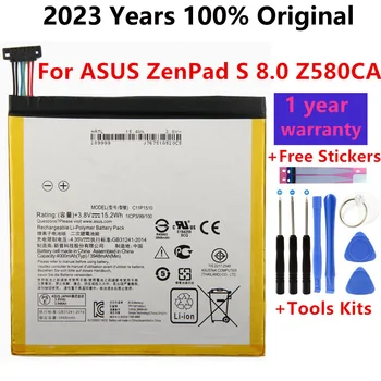 100% Оригинална акумулаторна батерия за таблет C11P1510 голям капацитет за ASUS ZenPad S 8.0 Z580CA Батерии с капацитет от 4000 mah Bateria 