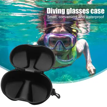Калъф за очила за гмуркане и плуване, очила за гмуркане с шнорхел, маска, подводен водоустойчива кутия за съхранение, държач за водни спортове