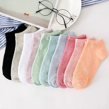 Дамски чорапи Harajuku, памучни чорапи Calcetines Mujer Влюбените, къси чорапи до щиколоток ярки цвята, обикновен ежедневни чорапи, лято 2020 г.