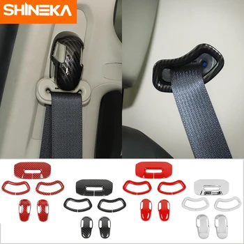 Стикери за декорация на предпазен колан вътрешността на колата SHINEKA за Dodge RAM 1500 2010-2017 Аксесоари от ABS въглеродни влакна