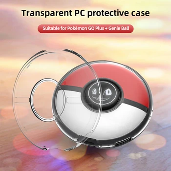 Калъф Crystal Shell за Pokemon GO Plus PC, твърд прозрачен калъф с силиконовата подложка, за защита от падане 