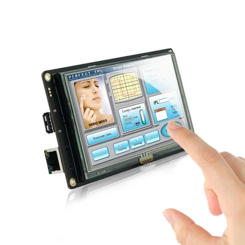 Каменна 5,6-инчов капацитивен сензорен LCD екран HMI 640*480 интерфейс с TTL/RS232/RS485