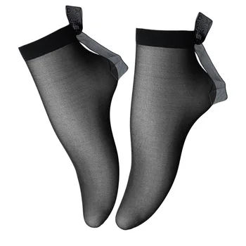 Прозрачни мрежести чорапи за жените, летни черни прозрачни дамски чорапи с лък, реколта дамски дантелени чорапи в стил Лолита